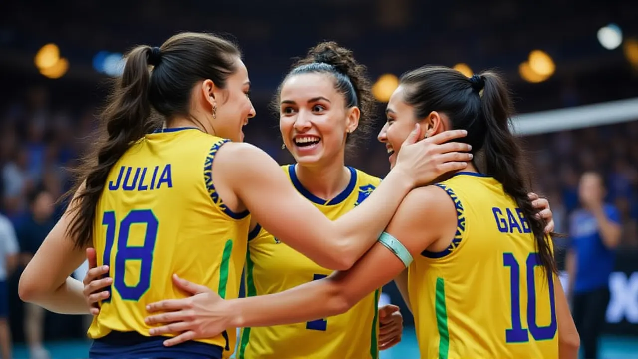 Brasil vence Holanda na estreia da VNL feminina em Brasília